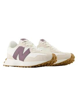 Zapatilla Mujer New Balance 327FTC Beige Violeta