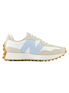 Zapatilla Mujer New Balance 327FTA Beige Azul