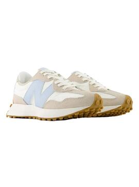 Zapatilla Mujer New Balance 327FTA Beige Azul