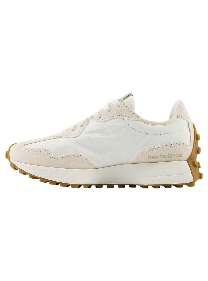 Zapatilla Mujer New Balance 327FTB Beige Verde Oli