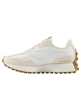 Zapatilla Mujer New Balance 327FTB Beige Verde Oli