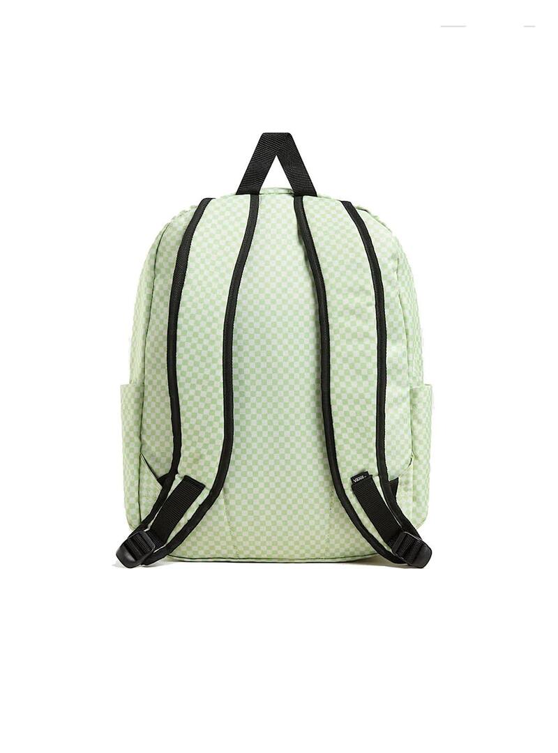 Mochila Unisex Vans Old Skool Check Backpack Verde