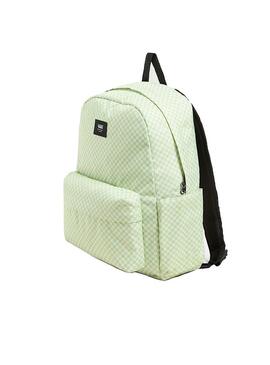 Mochila Unisex Vans Old Skool Check Backpack Verde