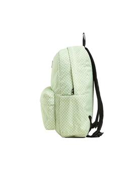 Mochila Unisex Vans Old Skool Check Backpack Verde