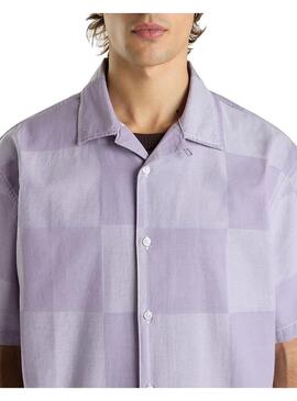 Camisa Hombre Vans Kessler Checkerboard Morada