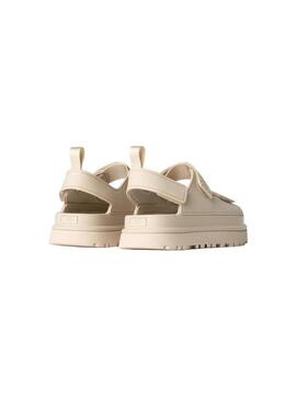 Sandalia Mujer UGG GoldenGlow SFOA Crema