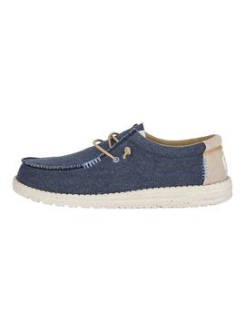 Zapato Hombre Hey dude Wally Coastline Azul Marino