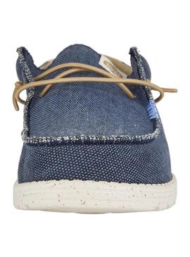 Zapato Hombre Hey dude Wally Coastline Azul Marino