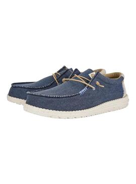 Zapato Hombre Hey dude Wally Coastline Azul Marino