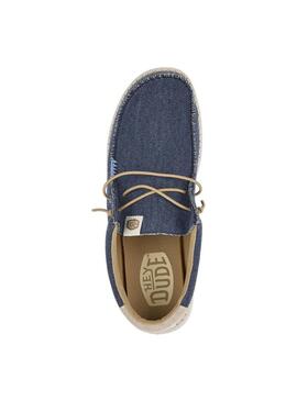 Zapato Hombre Hey dude Wally Coastline Azul Marino