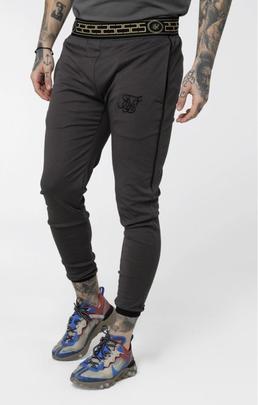 Pantalón Hombre SikSilk Cartel Track Gris&Negro