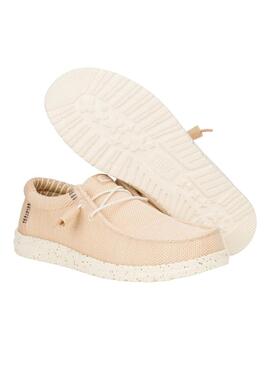 Zapato Hombre Hey Dude Wally Stretch Rosado