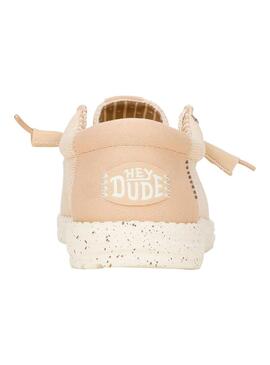 Zapato Hombre Hey Dude Wally Stretch Rosado