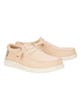 Zapato Hombre Hey Dude Wally Stretch Rosado