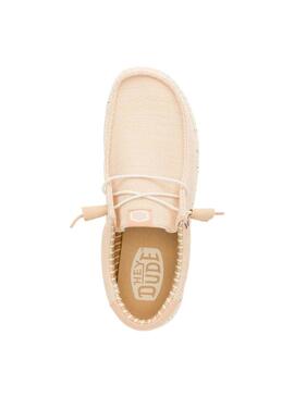 Zapato Hombre Hey Dude Wally Stretch Rosado