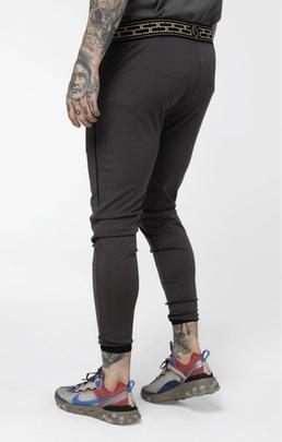 Pantalón Hombre SikSilk Cartel Track Gris&Negro