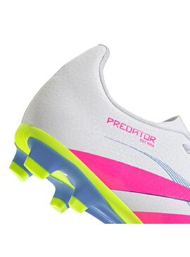 Botas Futbol Niño/a adidas Predator Club Blanco Rosa