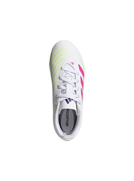 Botas Futbol Niño/a adidas Predator Club Blanco Rosa