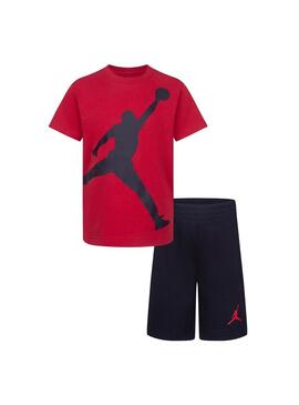 Conjunto Niño Jordan Jumbo Jumpman Rojo