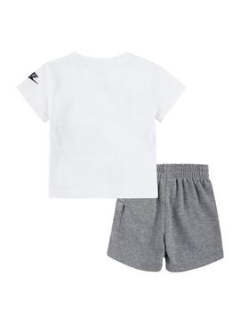 Conjunto Niño/a Nike Cargo Ft Blanco Gris