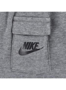Conjunto Niño/a Nike Cargo Ft Blanco Gris