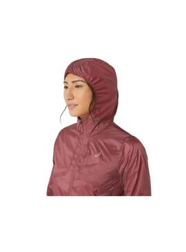 Cortavientos Mujer Asics Nagino Run Granate