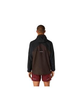 Cortavientos Hombre Asics Fujitail Negro/Marrón
