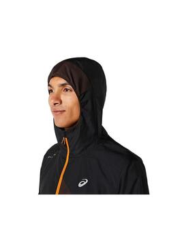 Cortavientos Hombre Asics Fujitail Negro/Marrón
