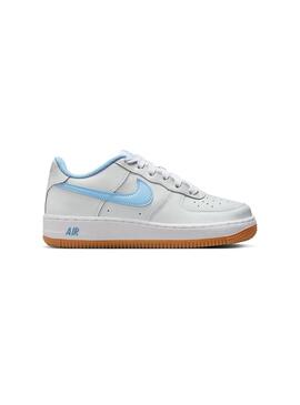 Zapatilla Niño/a Nike Air Force Gris Azul