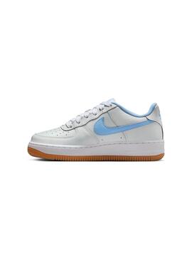Zapatilla Niño/a Nike Air Force Gris Azul