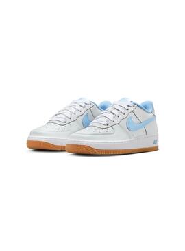 Zapatilla Niño/a Nike Air Force Gris Azul