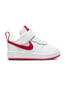 Zapatilla Unisex Nike Court Borough Low 2 Blanco/Rojo