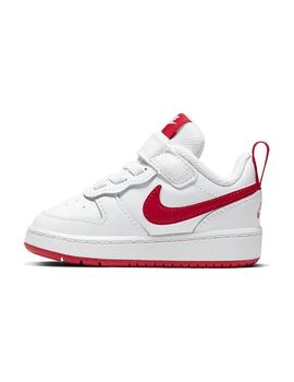 Zapatilla Unisex Nike Court Borough Low 2 Blanco/Rojo