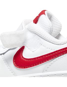 Zapatilla Unisex Nike Court Borough Low 2 Blanco/Rojo