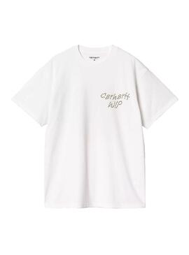 Camiseta Hombre Carhartt WIP Sunflower Blanca