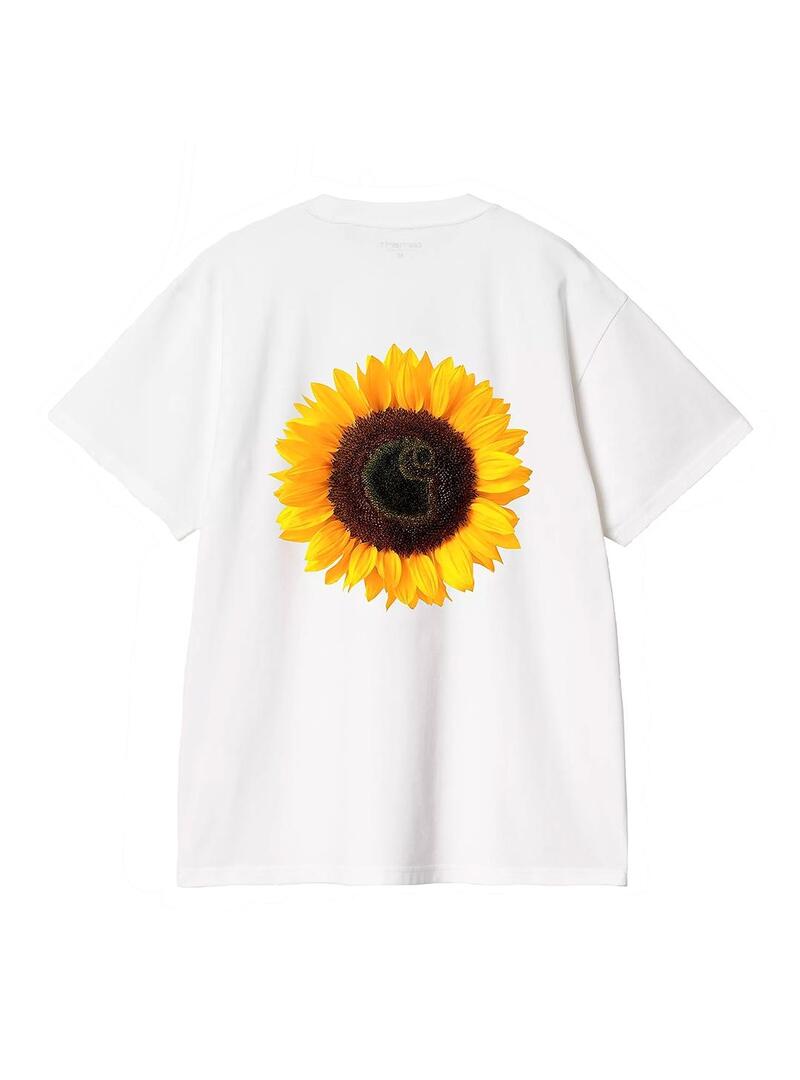 Camiseta Hombre Carhartt WIP Sunflower Blanca