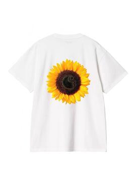 Camiseta Hombre Carhartt WIP Sunflower Blanca