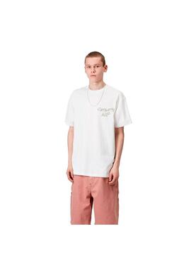 Camiseta Hombre Carhartt WIP Sunflower Blanca