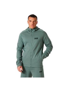 Chaqueta Hombre Helly Hansen Tech Sweat Hooded Verde