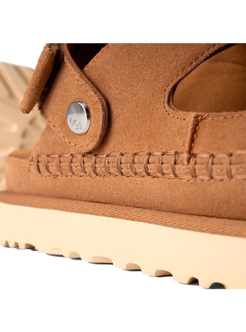 Sandalia Mujer UGG Goldenstrar Glide Marron