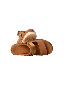 Sandalia Mujer UGG Goldenstrar Glide Marron