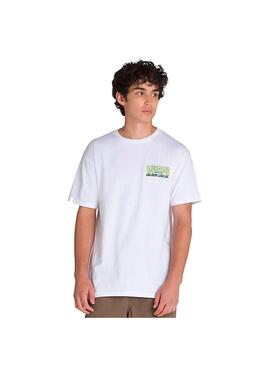 Camiseta Hombre Vans Shop Front Blanca Verde