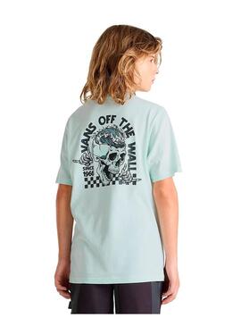 Camiseta Niño Vans Headwaves Menta