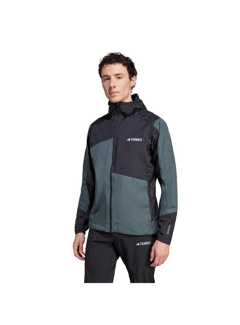 Chaqueta Hombre adidas  Terrex HYBR RR Negro Verde