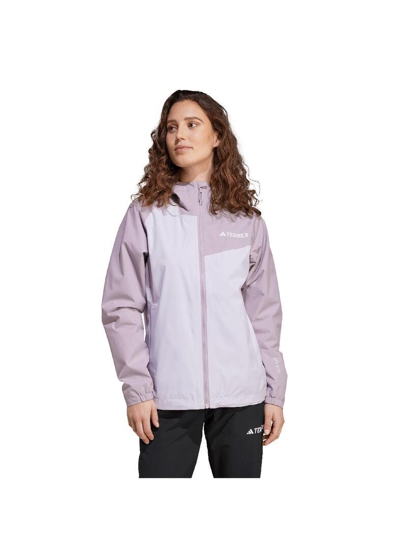 Chaqueta Mujer adidas Terrex MT 2L RAIN Lila