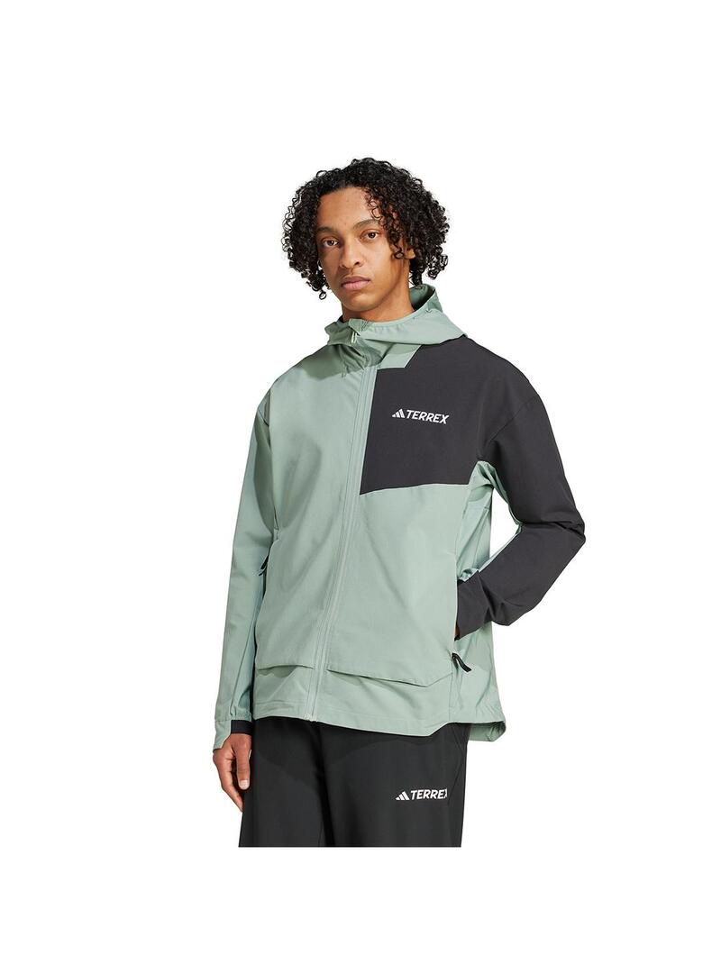 Cortavientos Hombre adidas Terrex Multi Verde