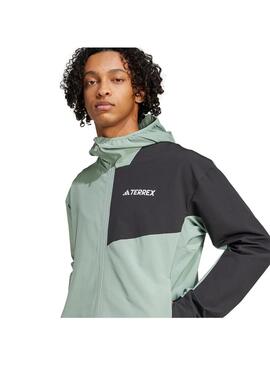 Cortavientos Hombre adidas Terrex Multi Verde