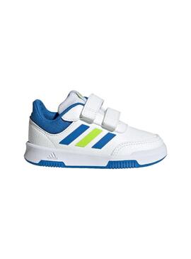 Zapatilla Baby adidas Tensaur Blanca Royal Verde