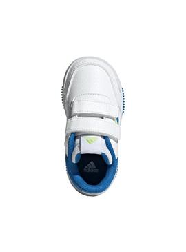 Zapatilla Baby adidas Tensaur Blanca Royal Verde