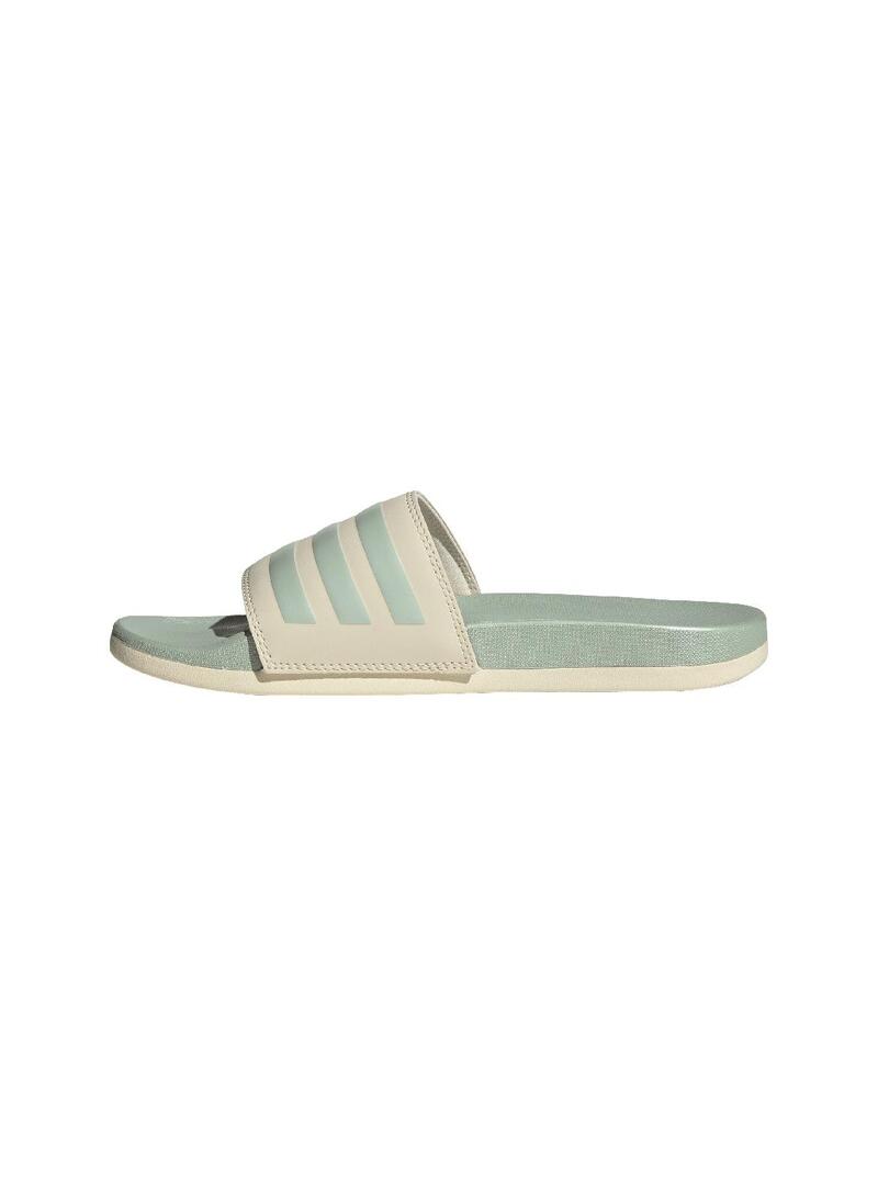 Chancla Unisex adidas Adilette Comfort Crema/Mint